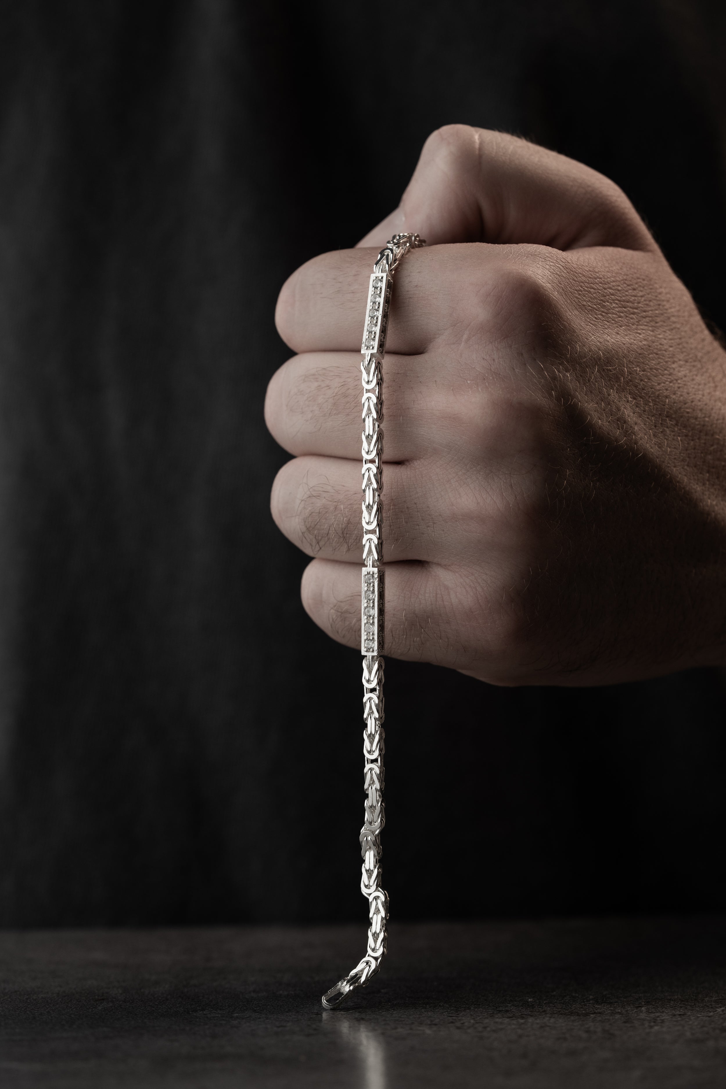 KÖNIGS ARMBAND ICED OUT 3 MM | 925 SILBER