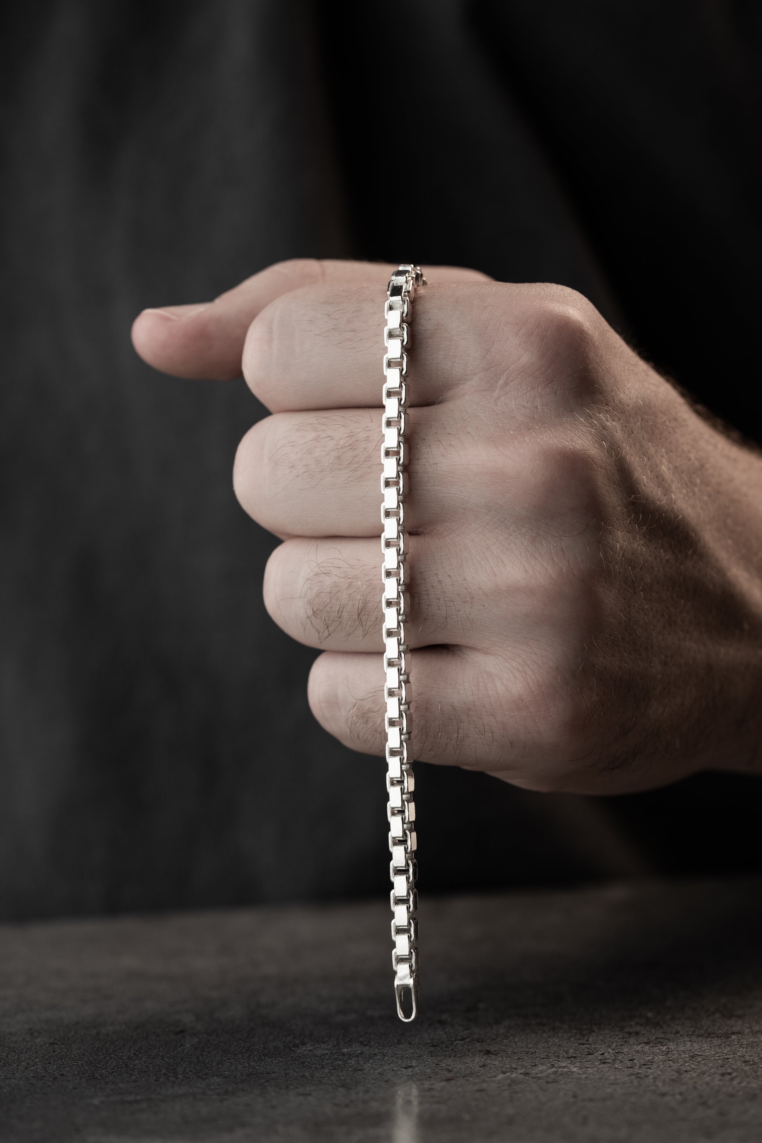 KASTENPANZER ARMBAND 4 MM | 925 SILBER