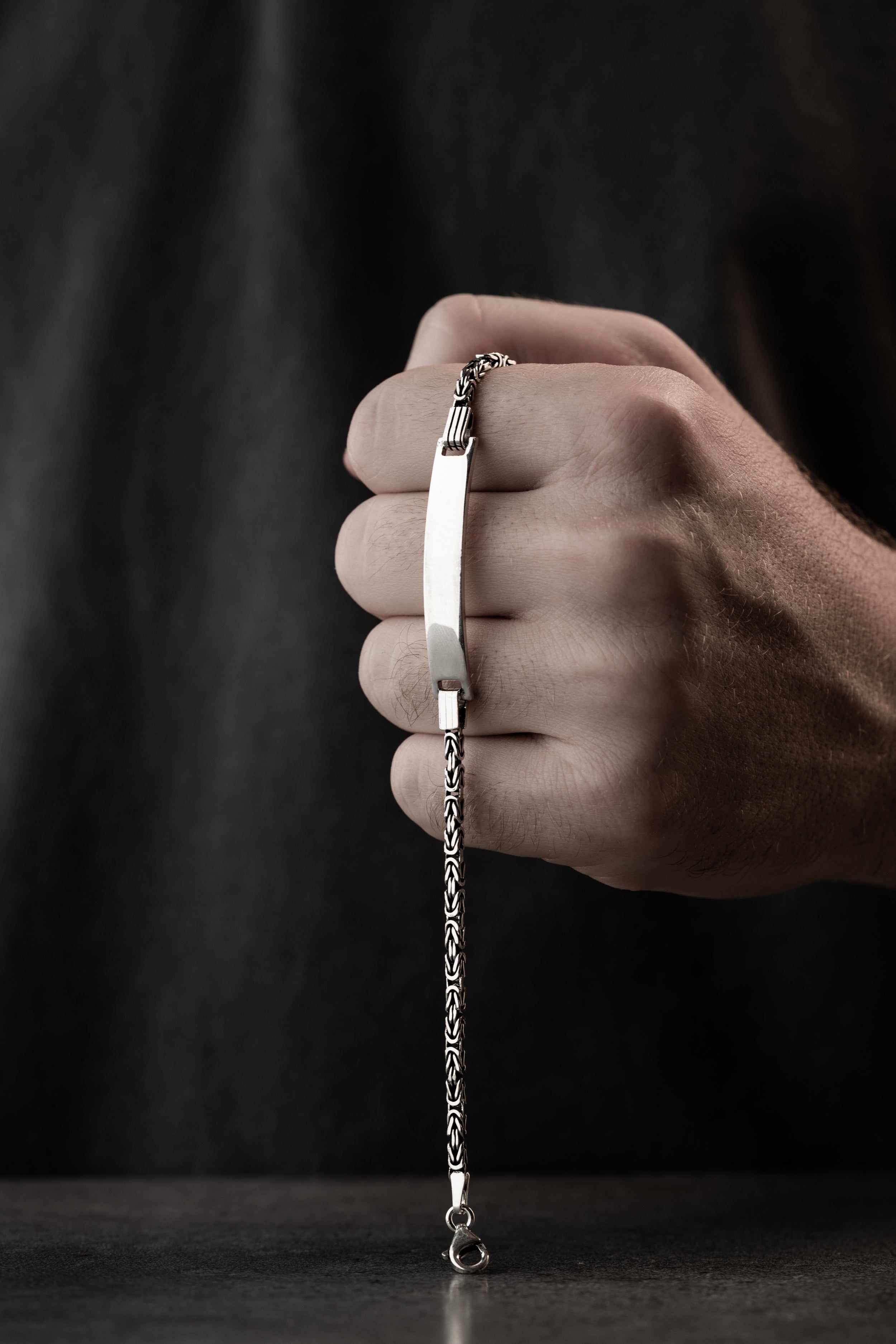 KÖNIGS GRAVUR ARMBAND 3 MM | 925 SILBER