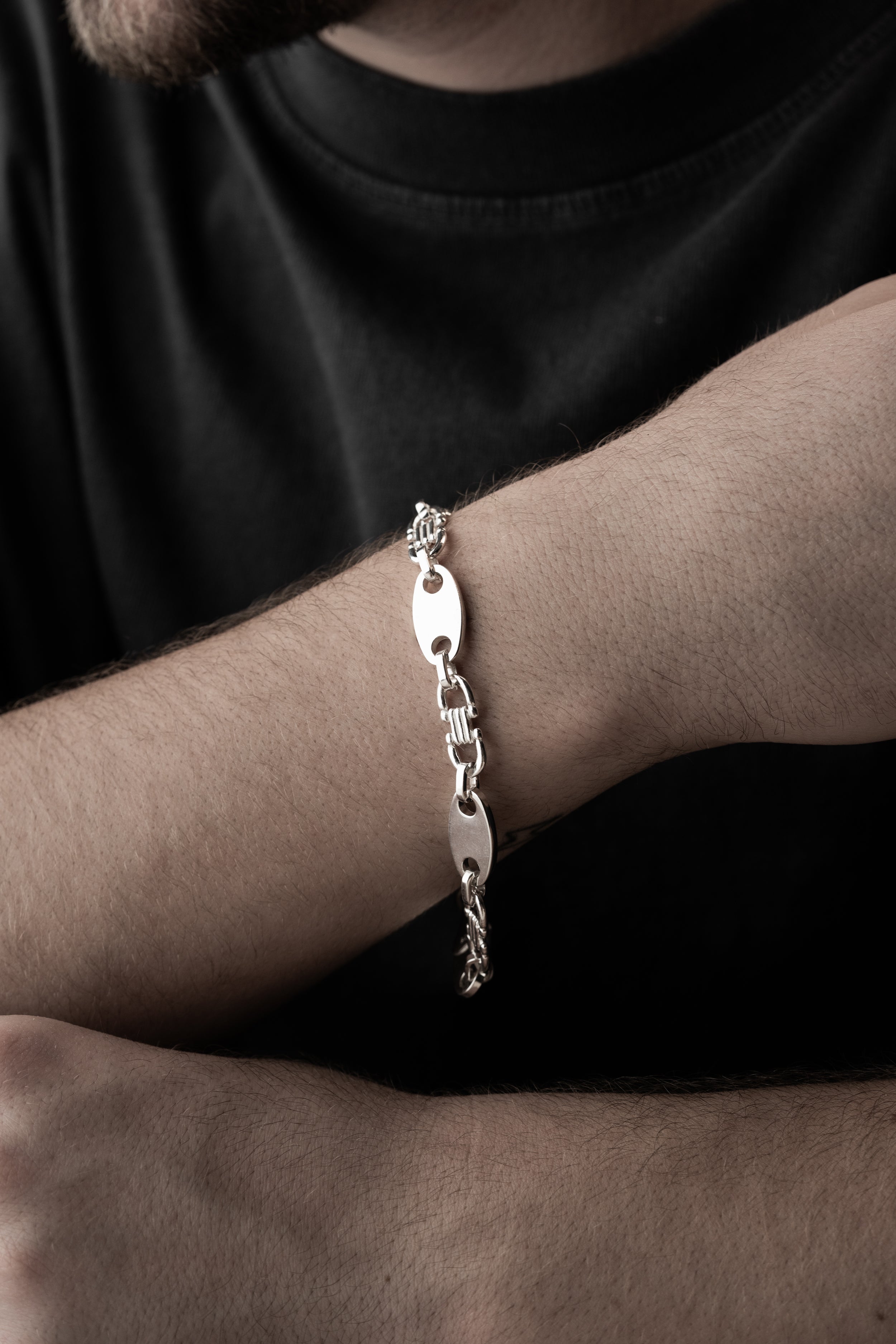 PLATTEN ARMBAND 8 MM | 925 SILBER