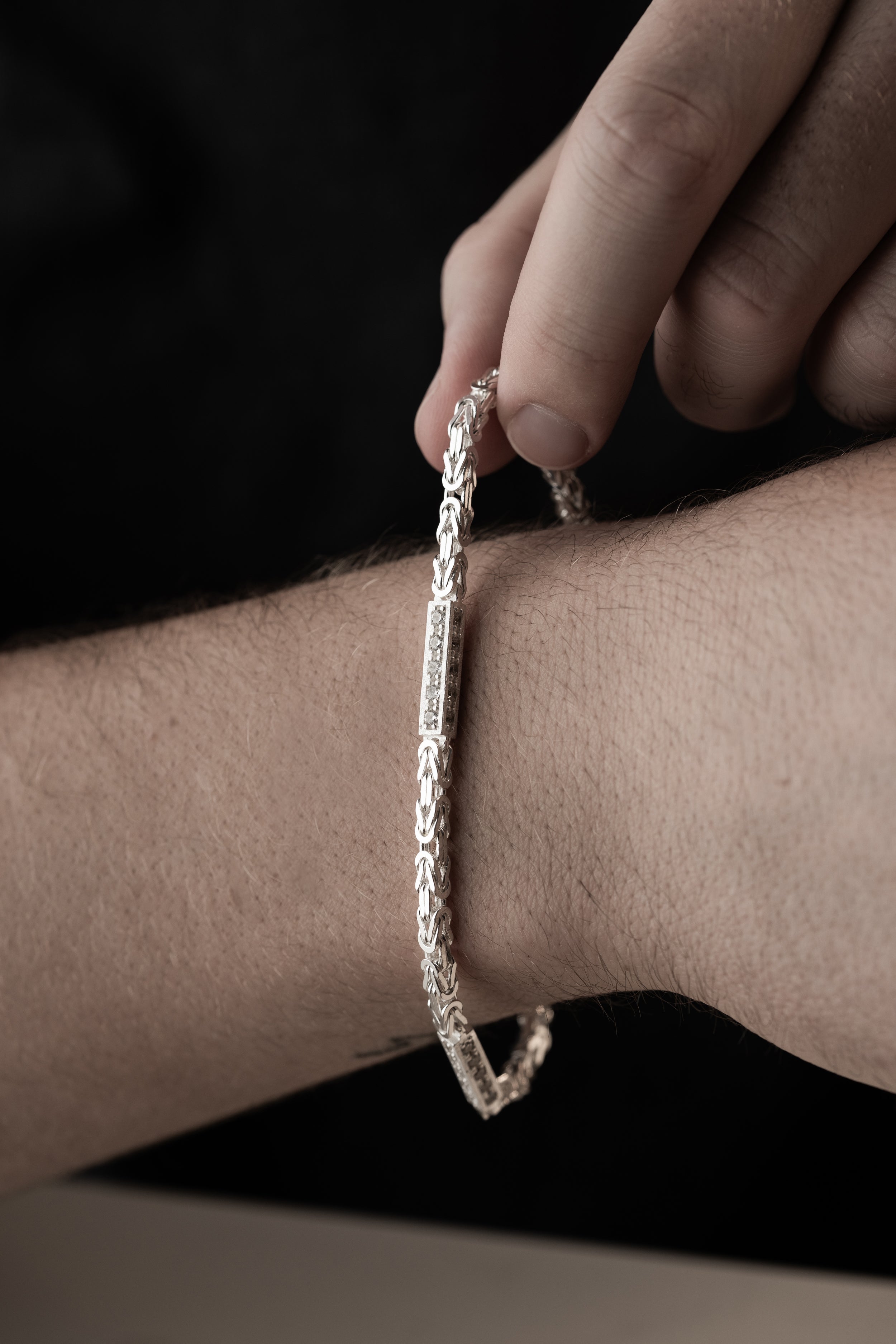 KÖNIGS ARMBAND ICED OUT 3 MM | 925 SILBER