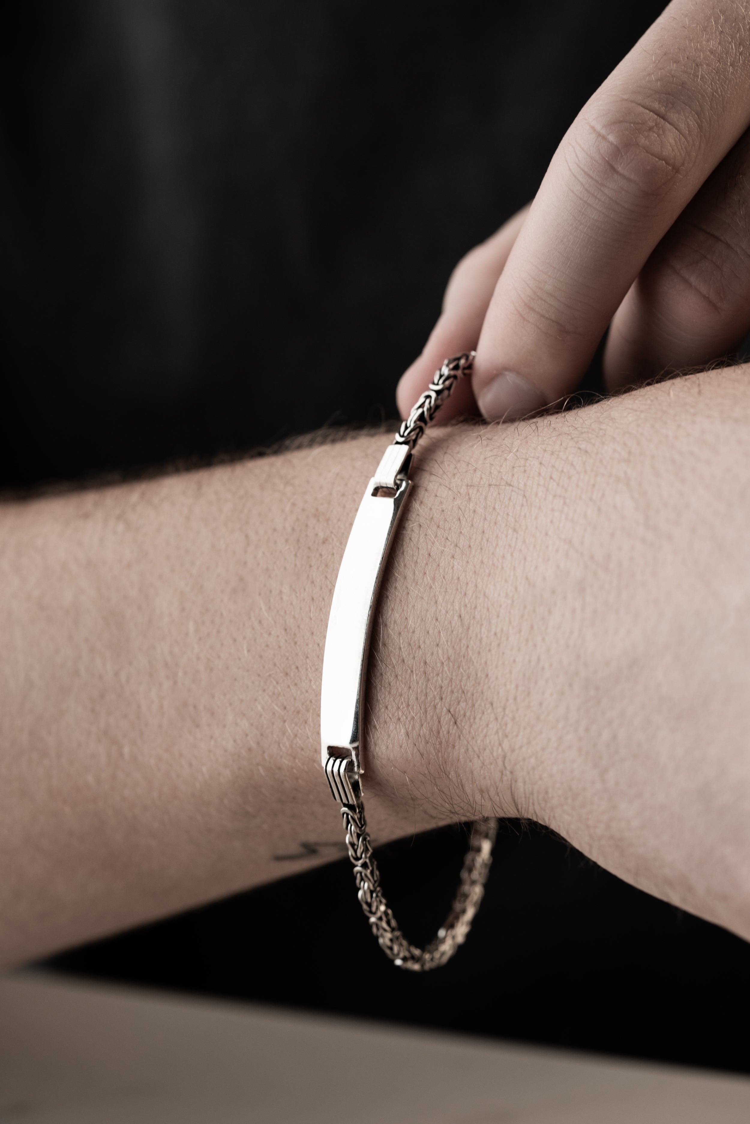 KÖNIGS GRAVUR ARMBAND 3 MM | 925 SILBER