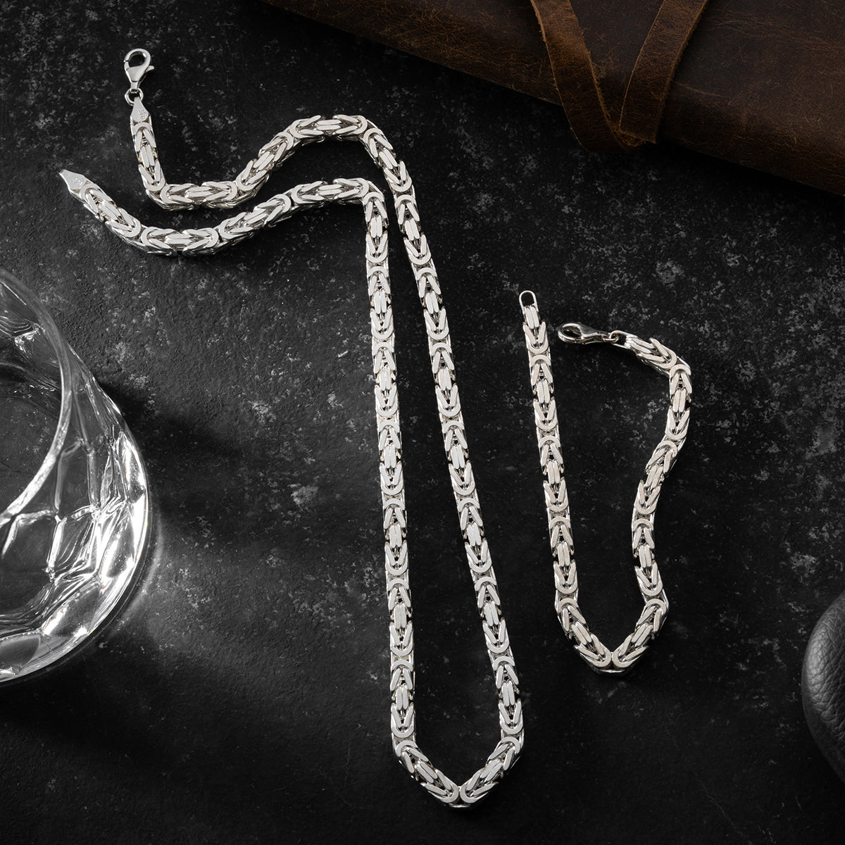 KÖNIGSKETTE SET 6 MM | 925 SILBER