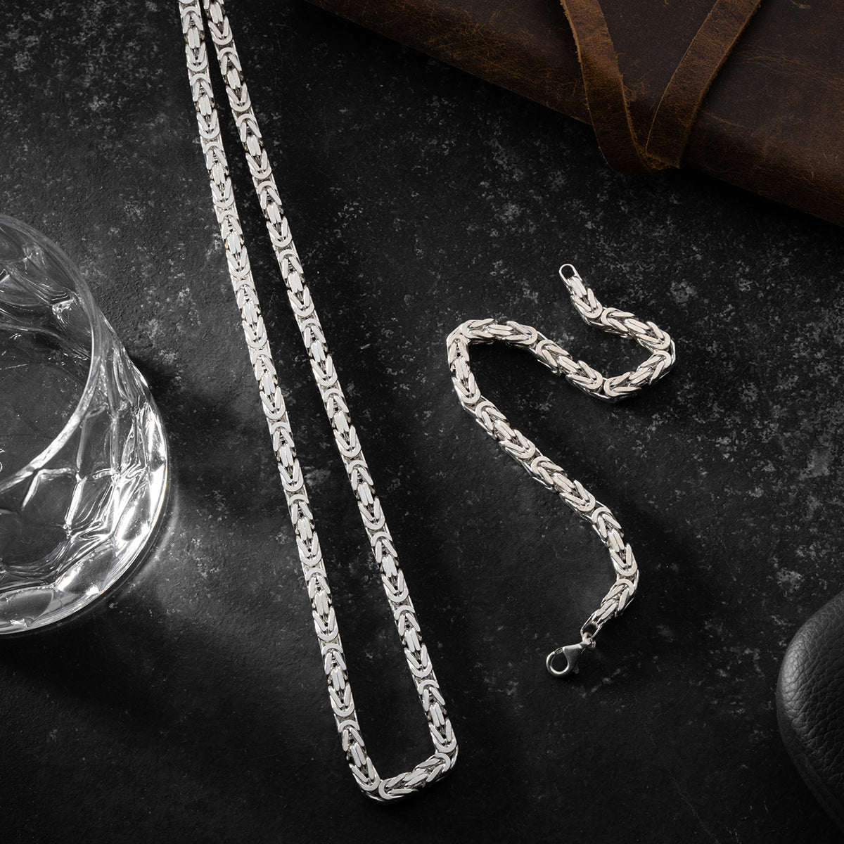 KÖNIGSKETTE SET 6 MM | 925 SILBER