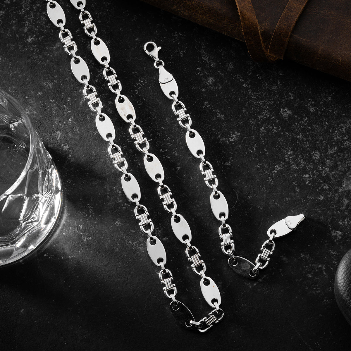 PLATTENKETTE 8 MM | 925 SILBER