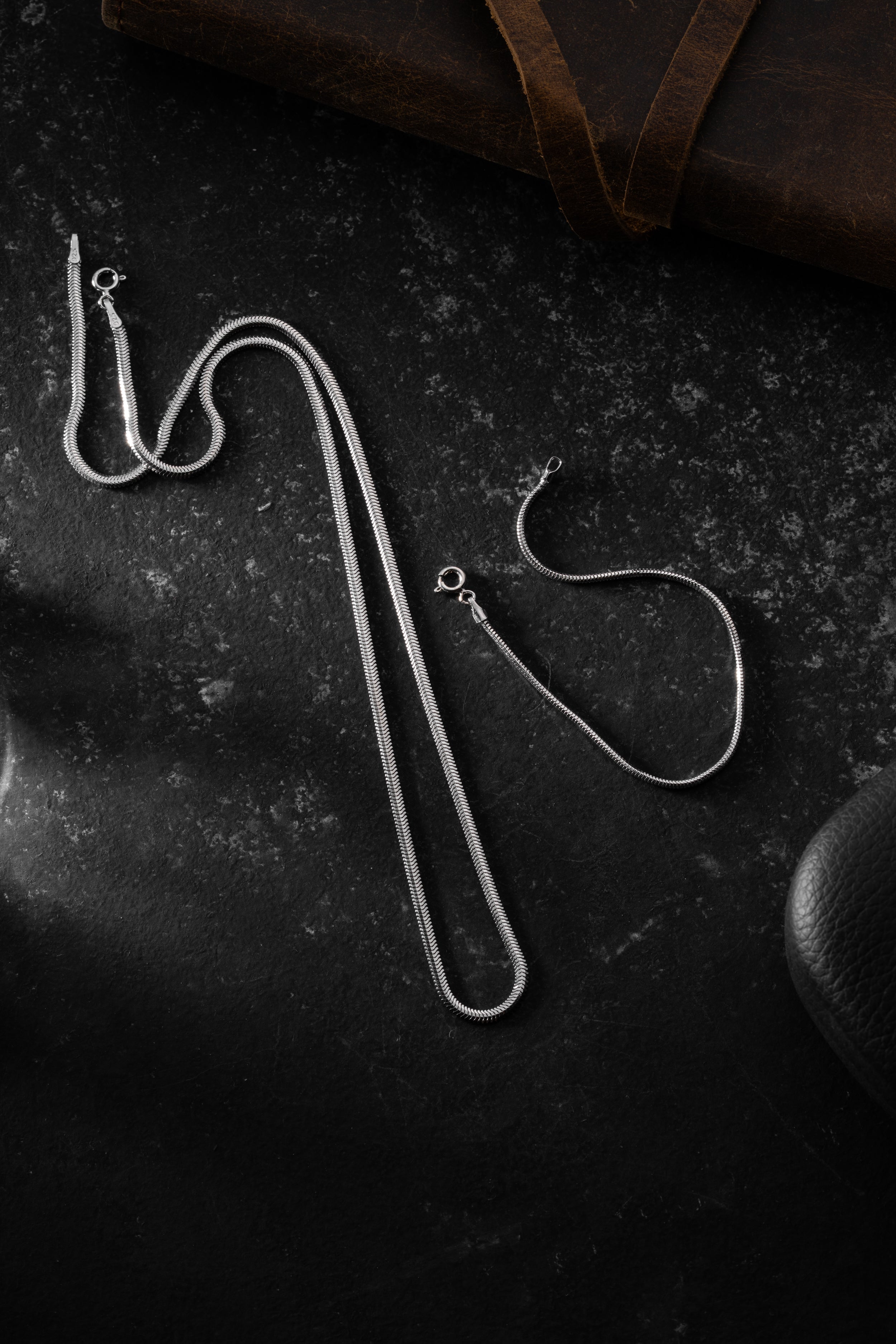 SNAKE HALSKETTE SET 2 MM | 925 SILBER