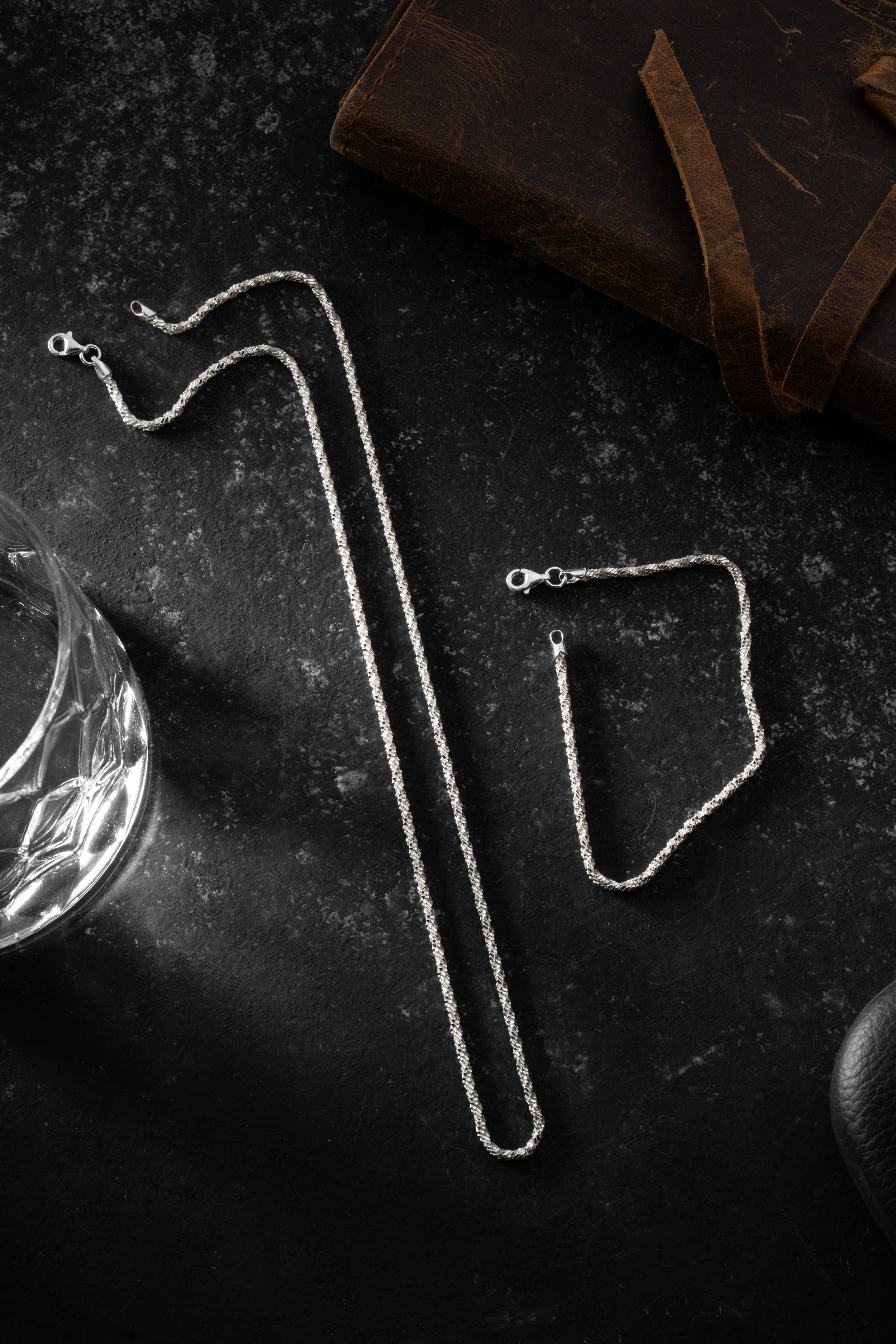 SINGAPUR HALSKETTE SET 2 MM | 925 SILBER