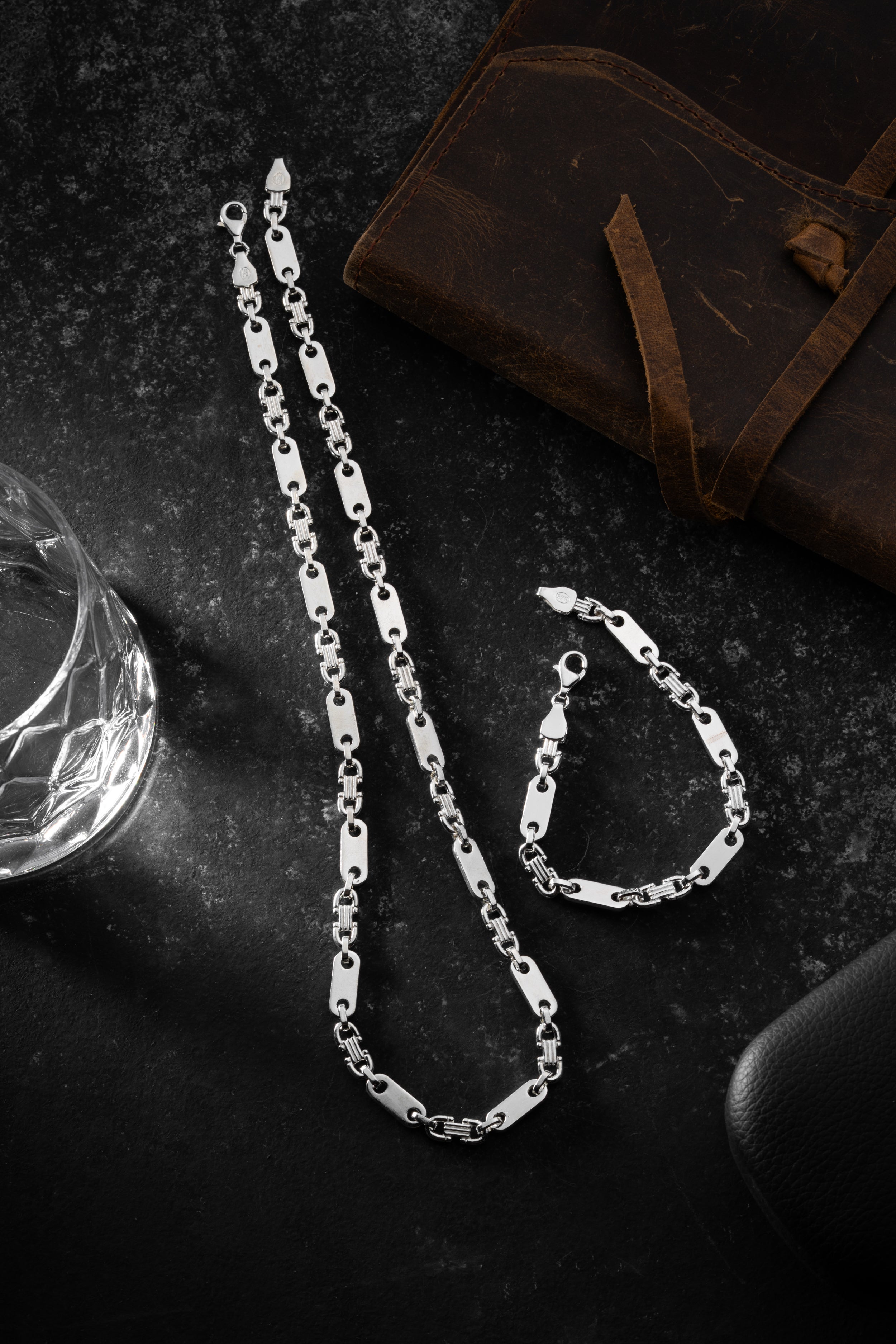 PLATTENKETTE SET 6 MM | 925 SILBER