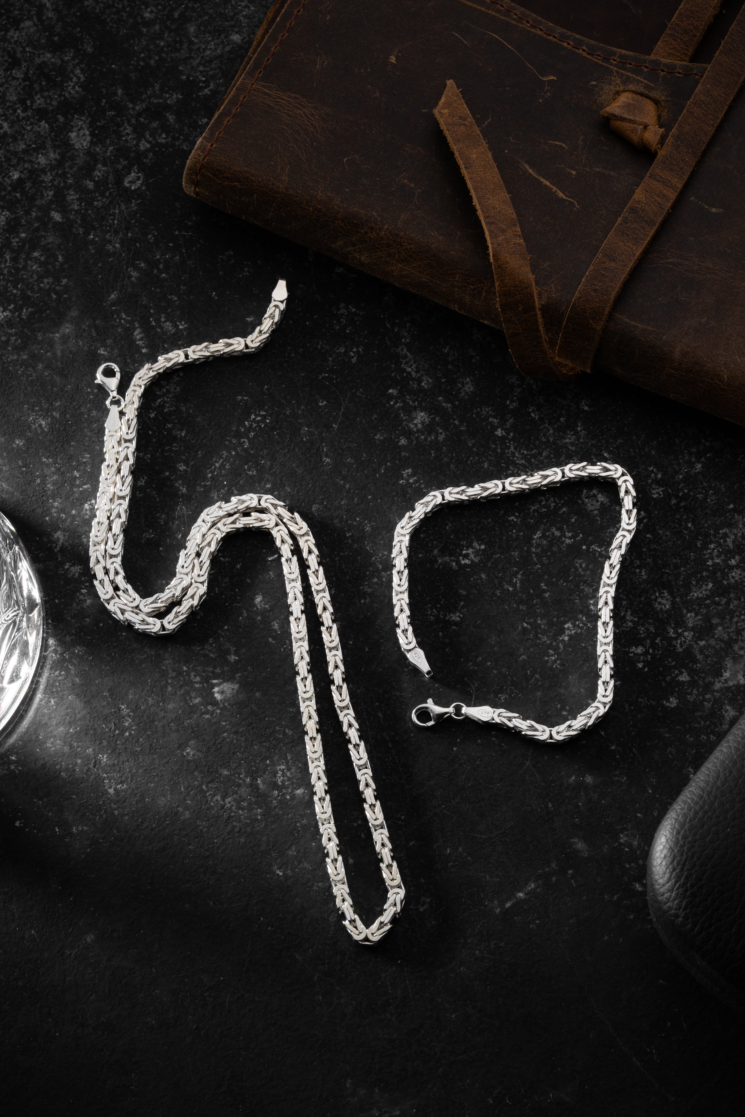 KÖNIGSKETTE SET 4 MM | 925 SILBER