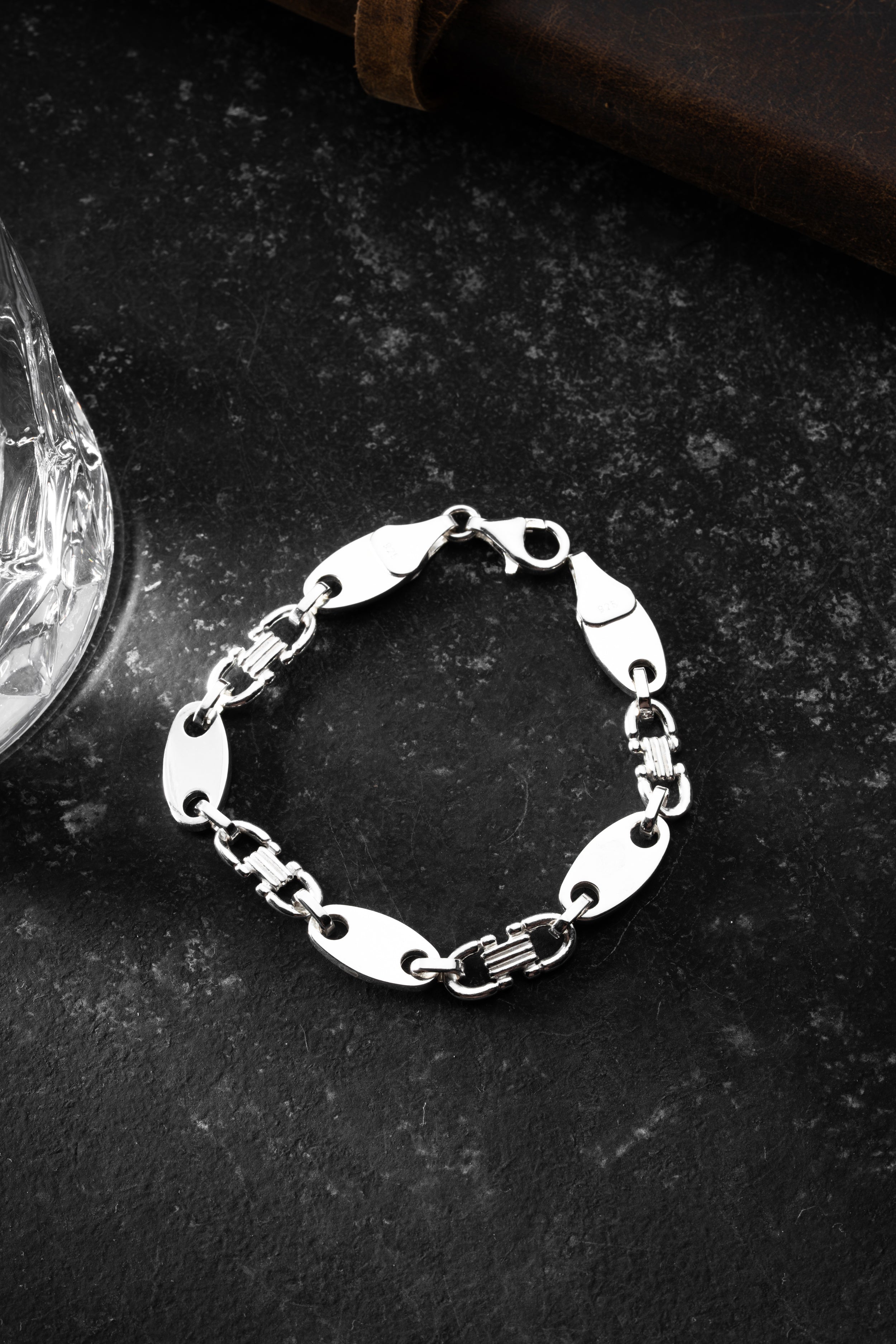 PLATTEN ARMBAND 8 MM | 925 SILBER