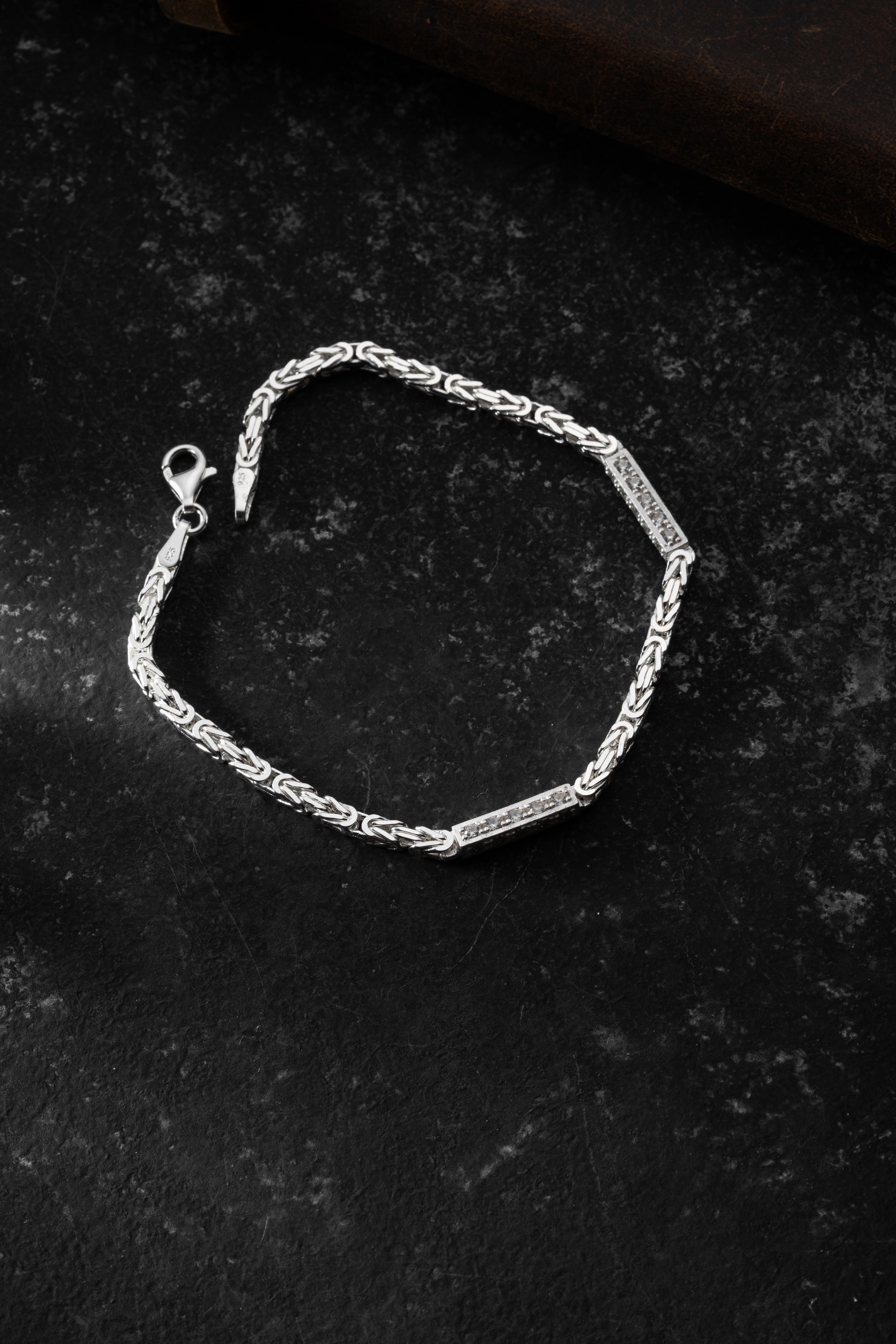 KÖNIGS ARMBAND ICED OUT 3 MM | 925 SILBER