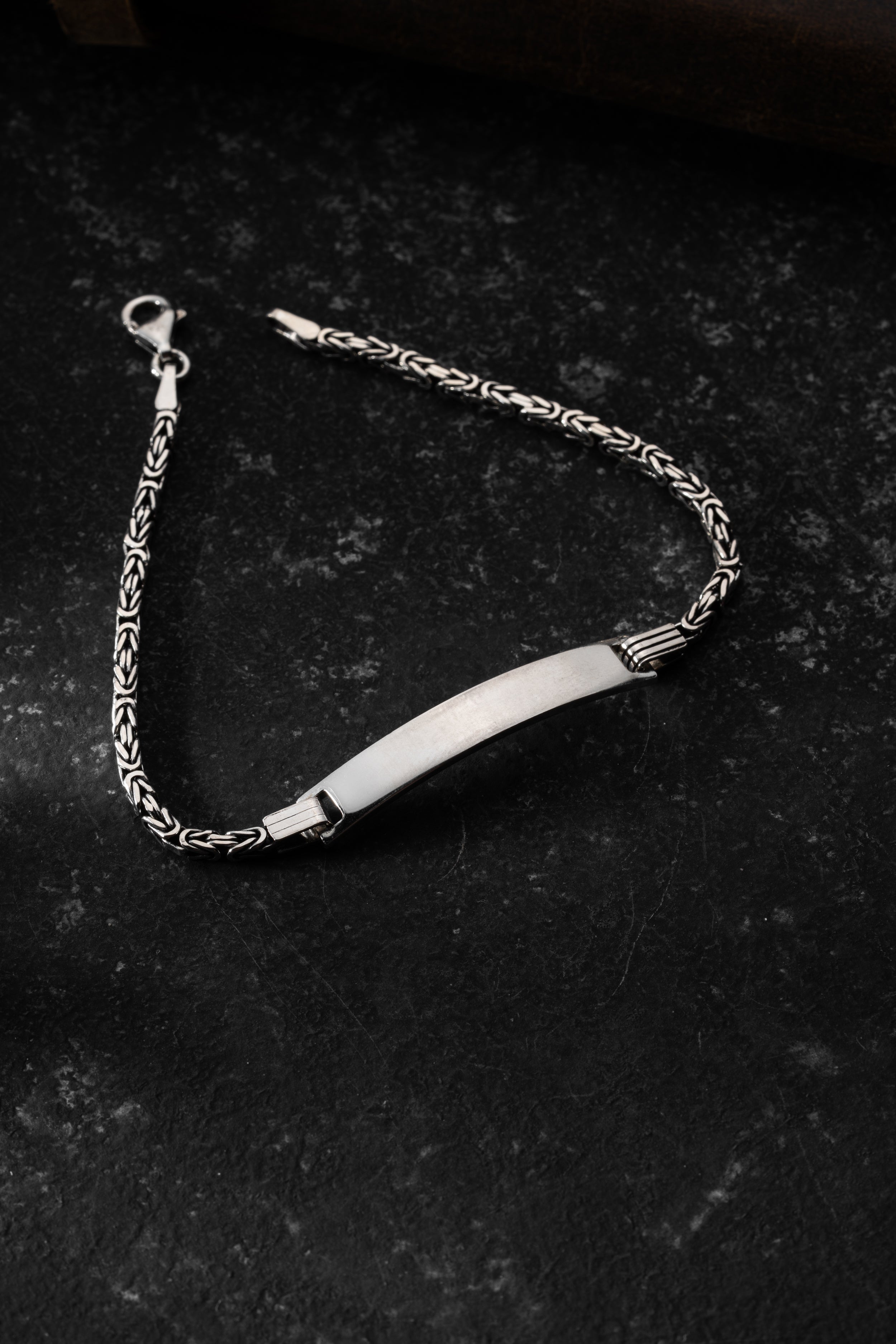 KÖNIGS GRAVUR ARMBAND 3 MM | 925 SILBER