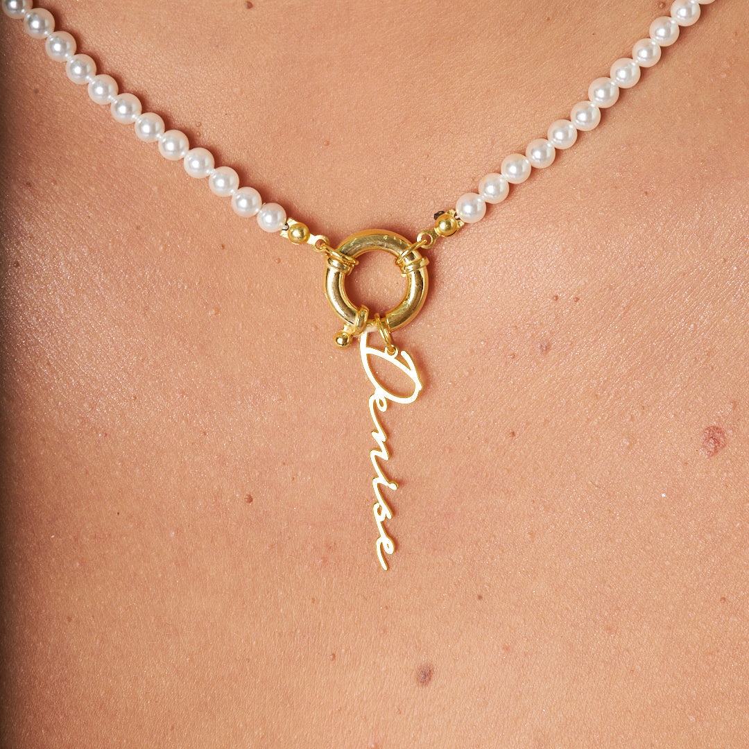 Named Sailor Lock Necklace - 925 SILVER