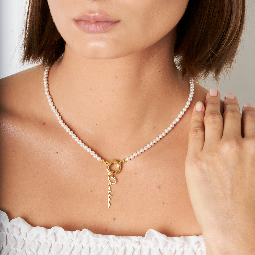 Named Sailor Lock Necklace - 925 SILVER