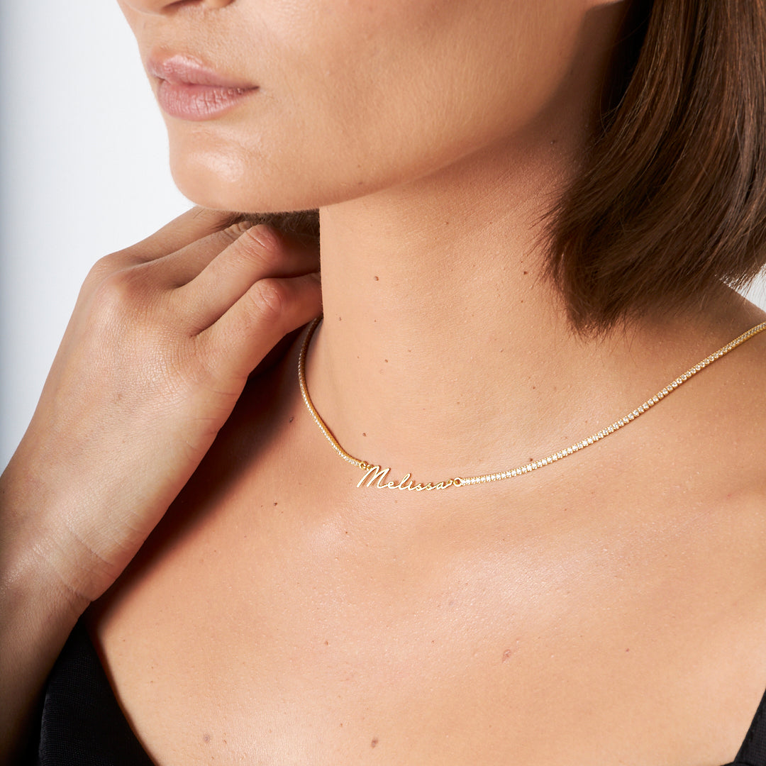 Waterway Chain Name Necklace - 925 SILVER