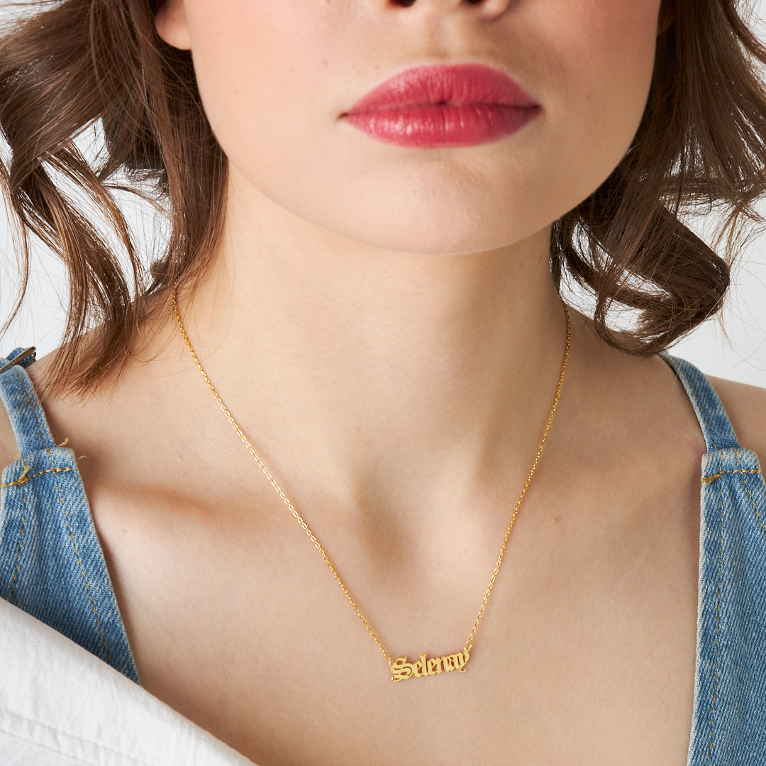 Complex Written Name Necklace - 925 Silver