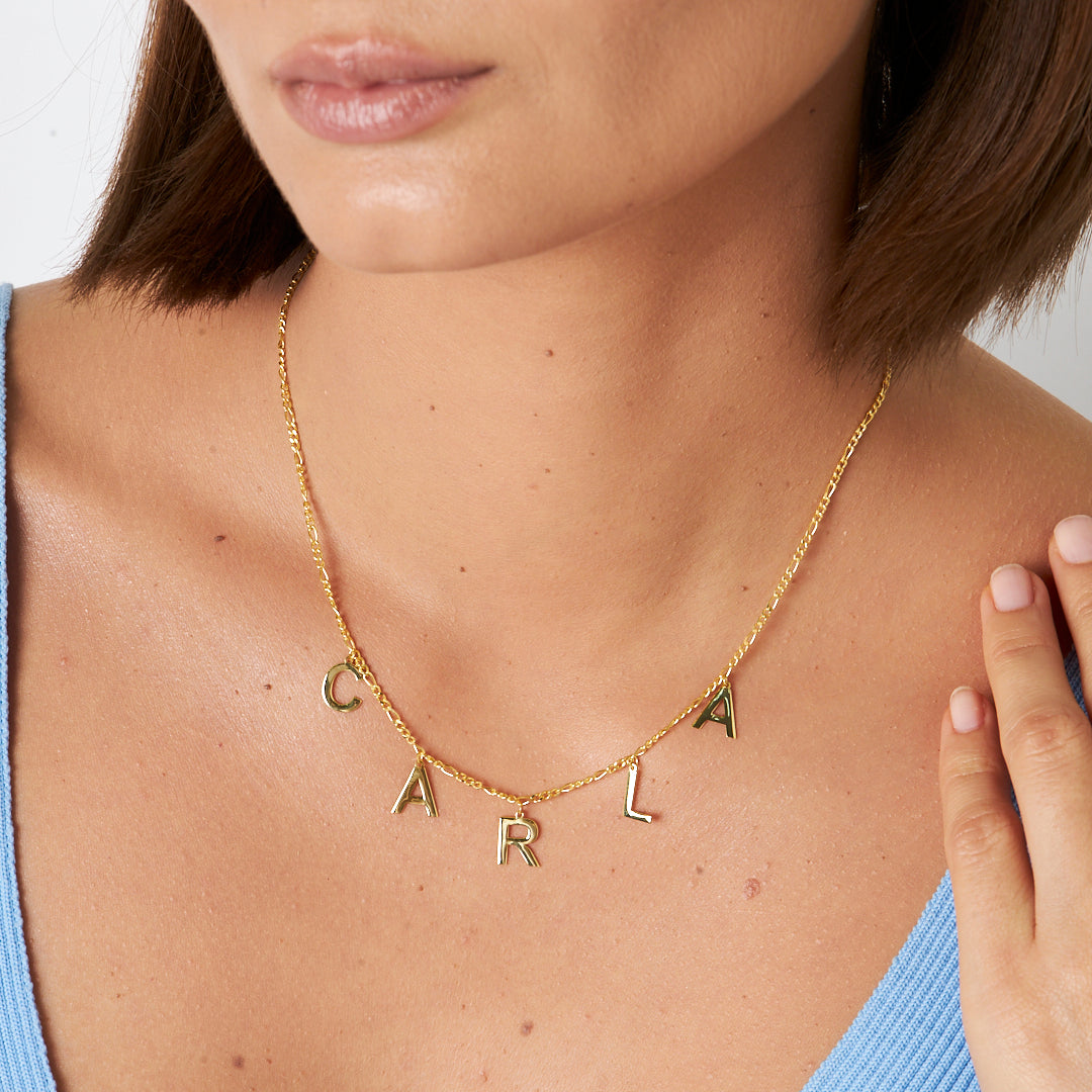 BUCHSTABEN NAMENSKETTE | 925 SILBER