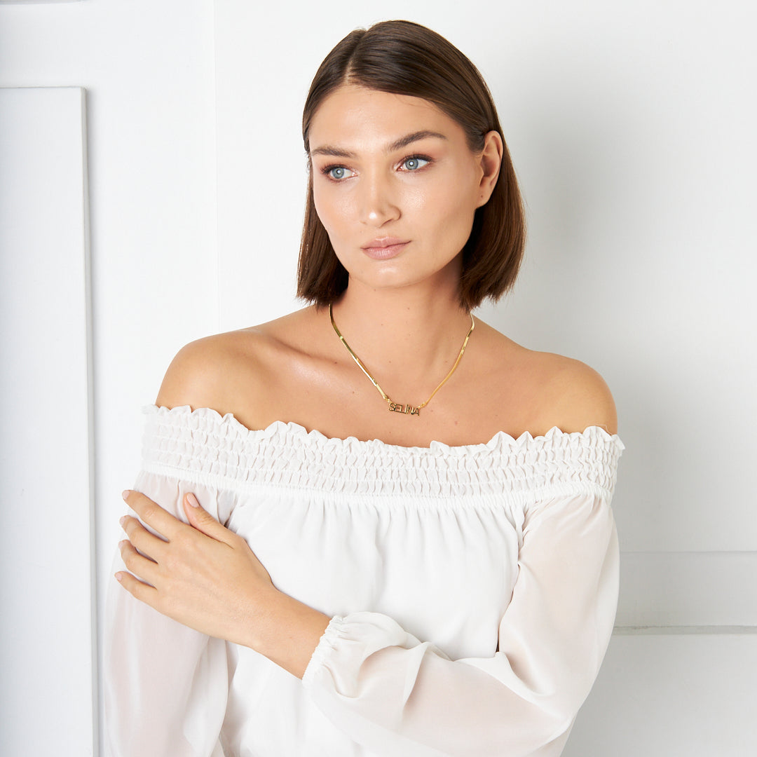 Snake Chain Name Necklace - 925 SILVER