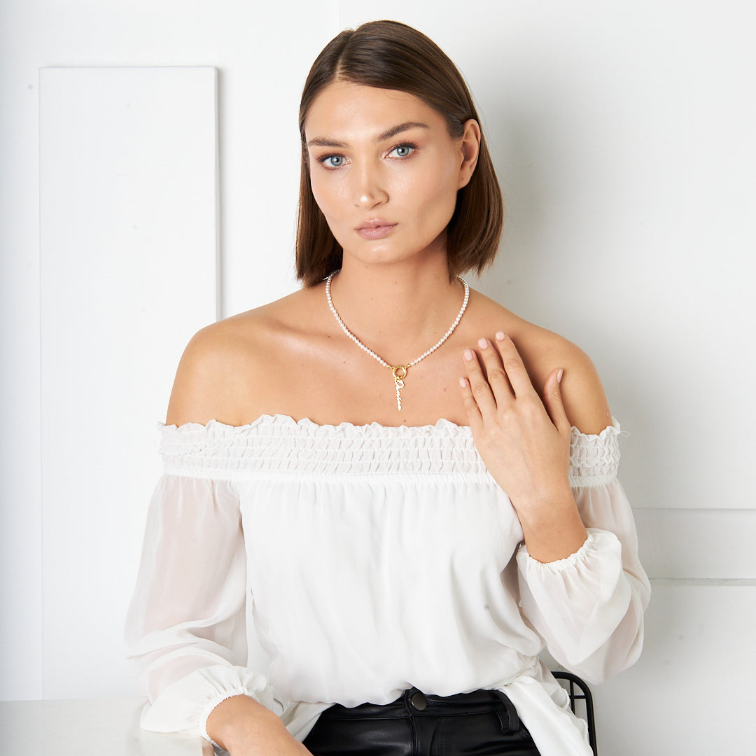 Named Sailor Lock Necklace - 925 SILVER