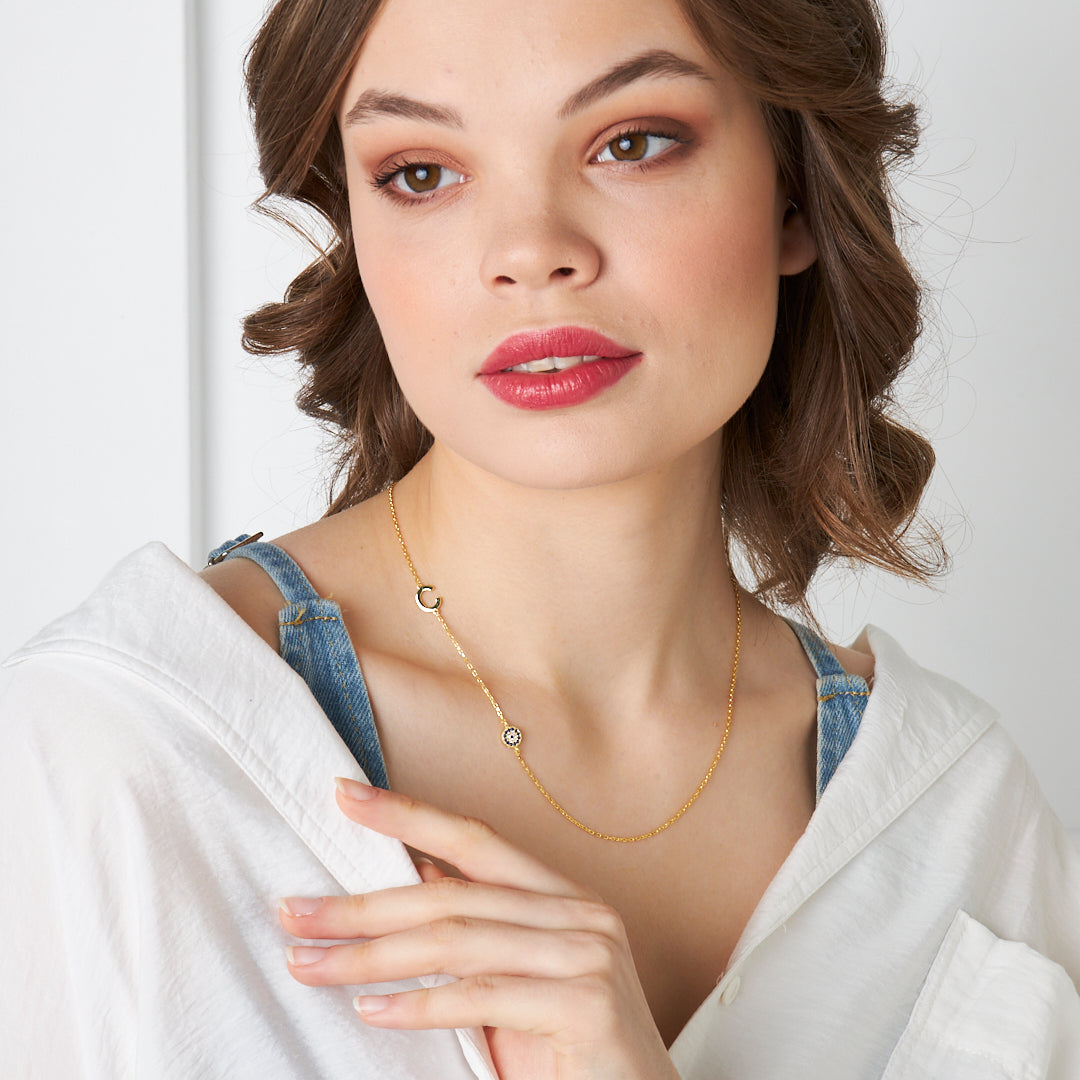 Letter Necklace - 925 Silver