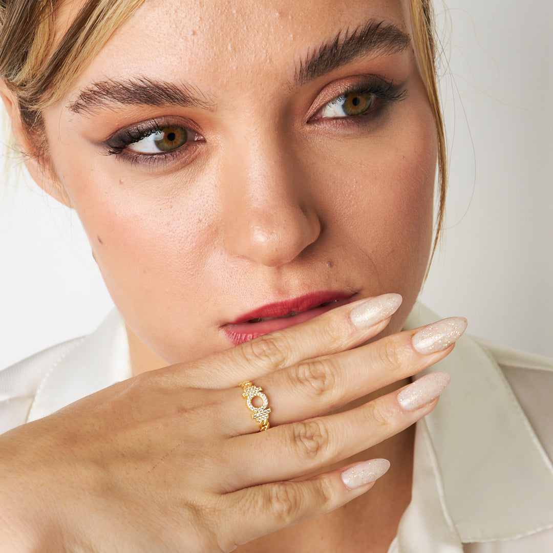 MODERN STEIN RING | 925 SILBER