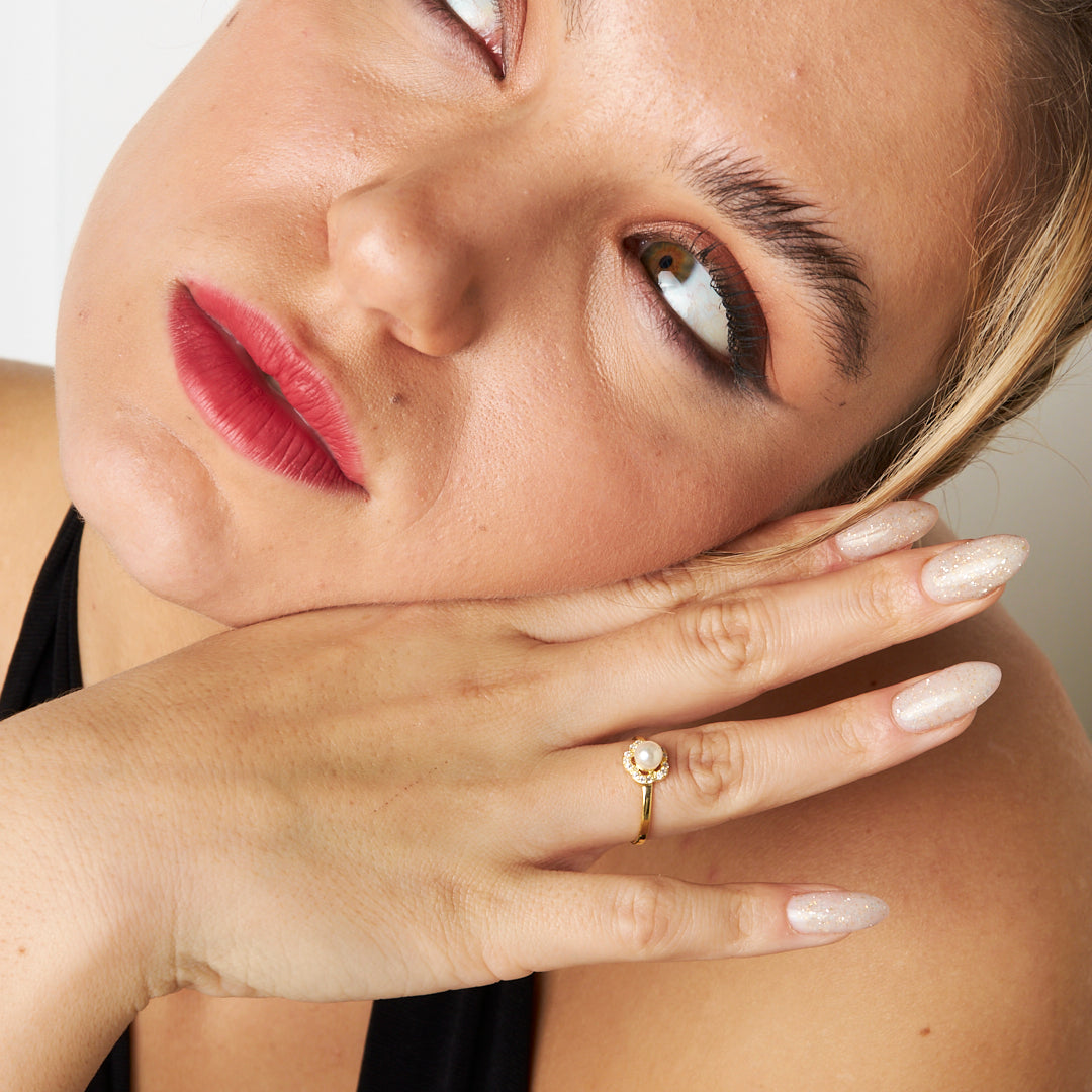 Water Pearl Ring - 925 SILVER