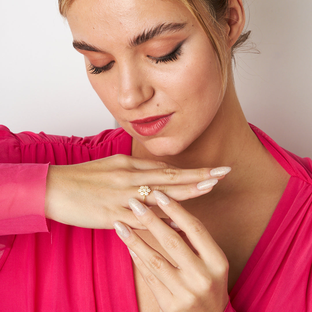 Snowflake Ring - 925 SILVER
