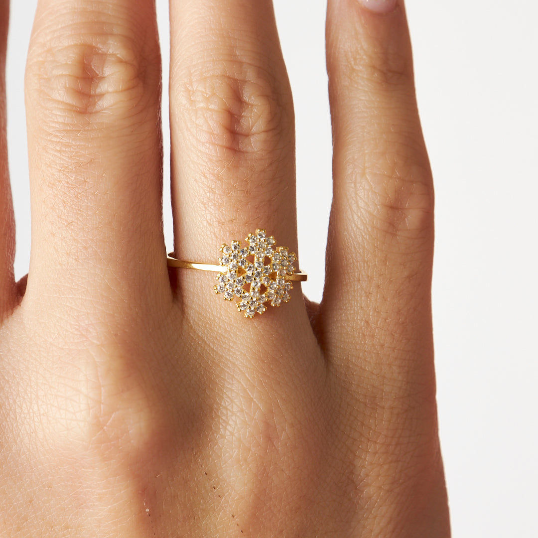 Snowflake Ring - 925 SILVER