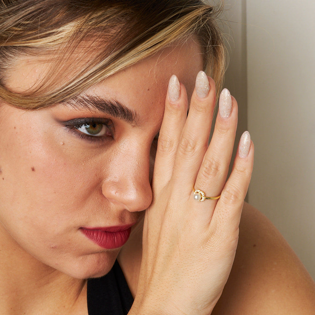 Water Pearl Ring - 925 SILVER