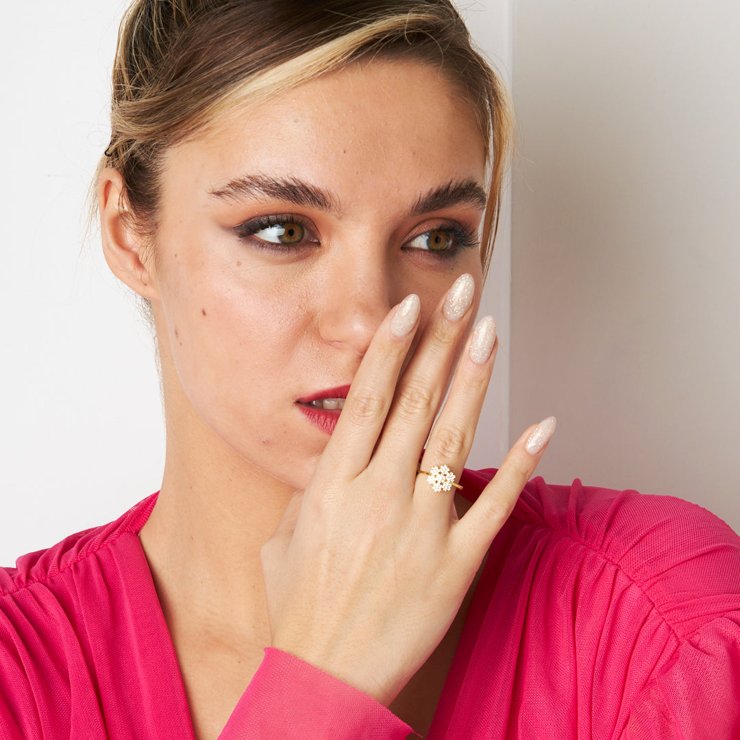 Snowflake Ring - 925 SILVER