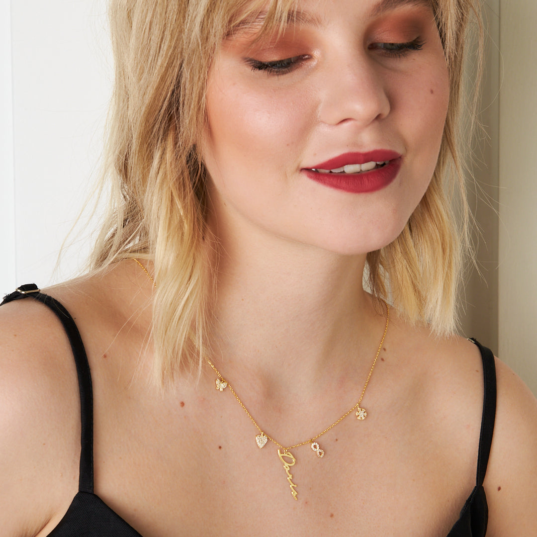 Charm Signature Necklace - 925 Silver