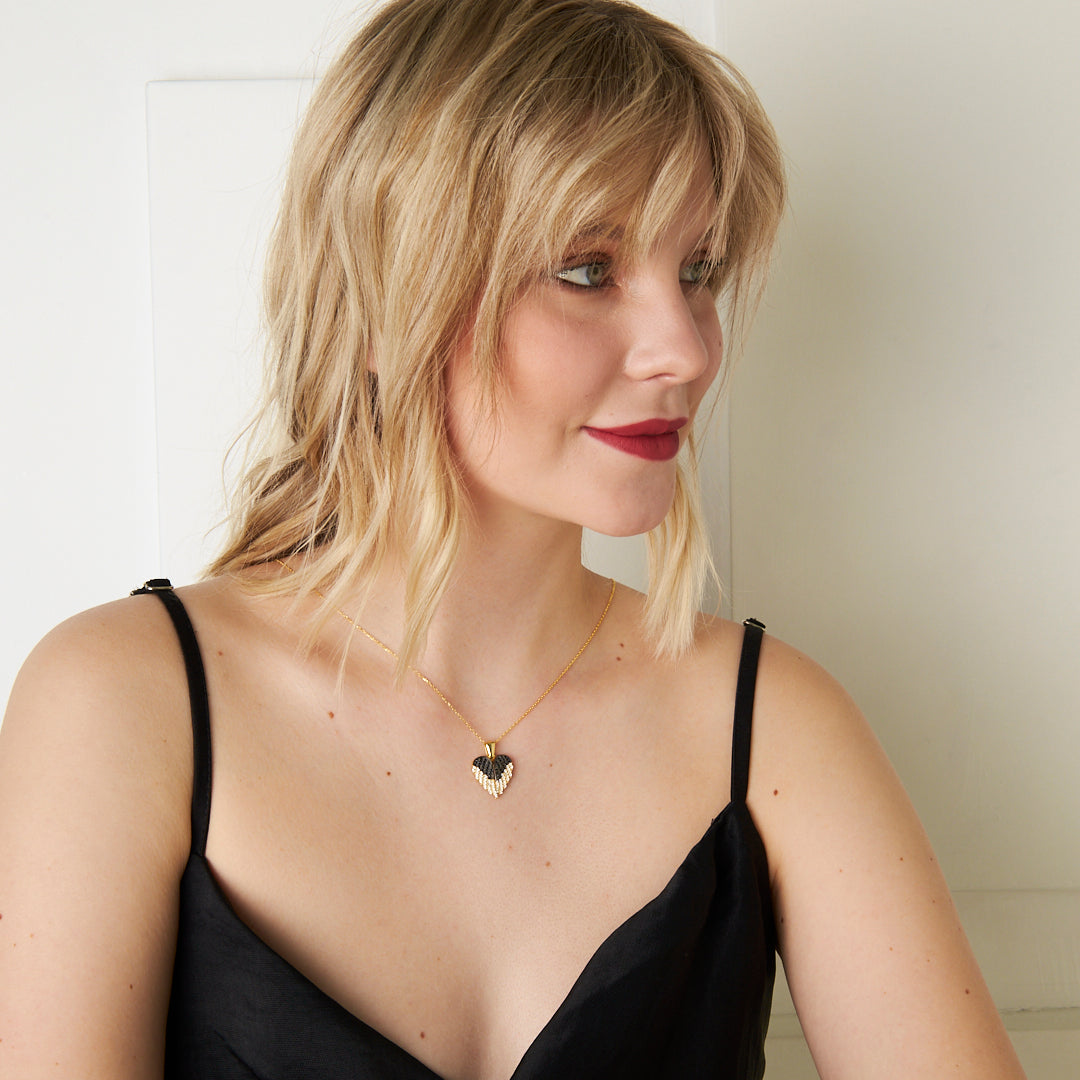 Wings of Love Name Necklace - 925 Silver