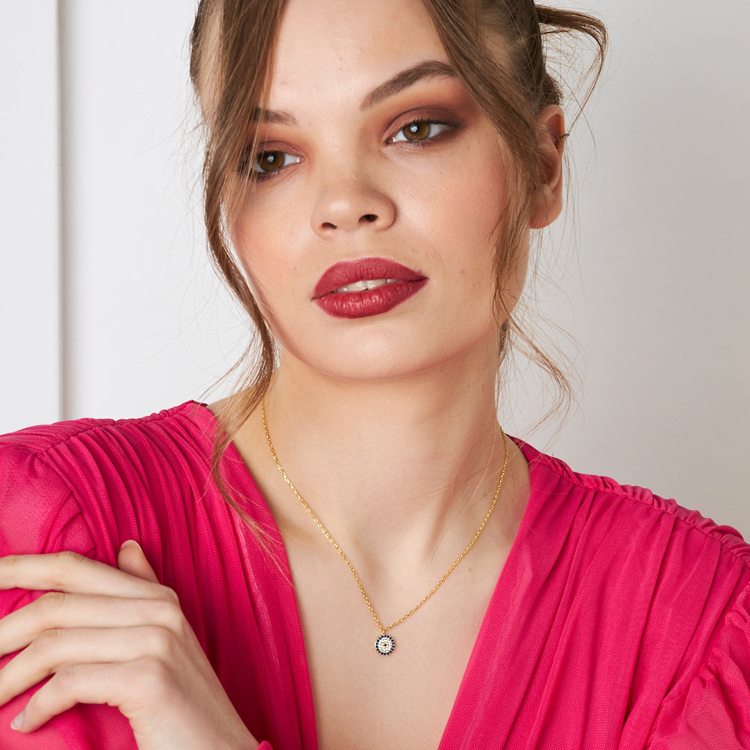 Evil Eye Model Necklace - 925 SILVER