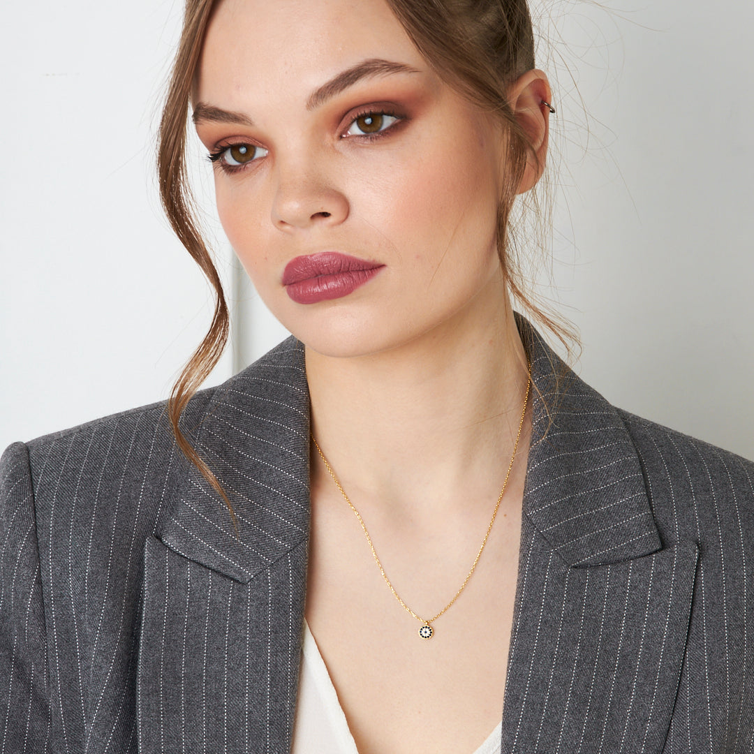 Mini Evil Eye Necklace - 925 Silver