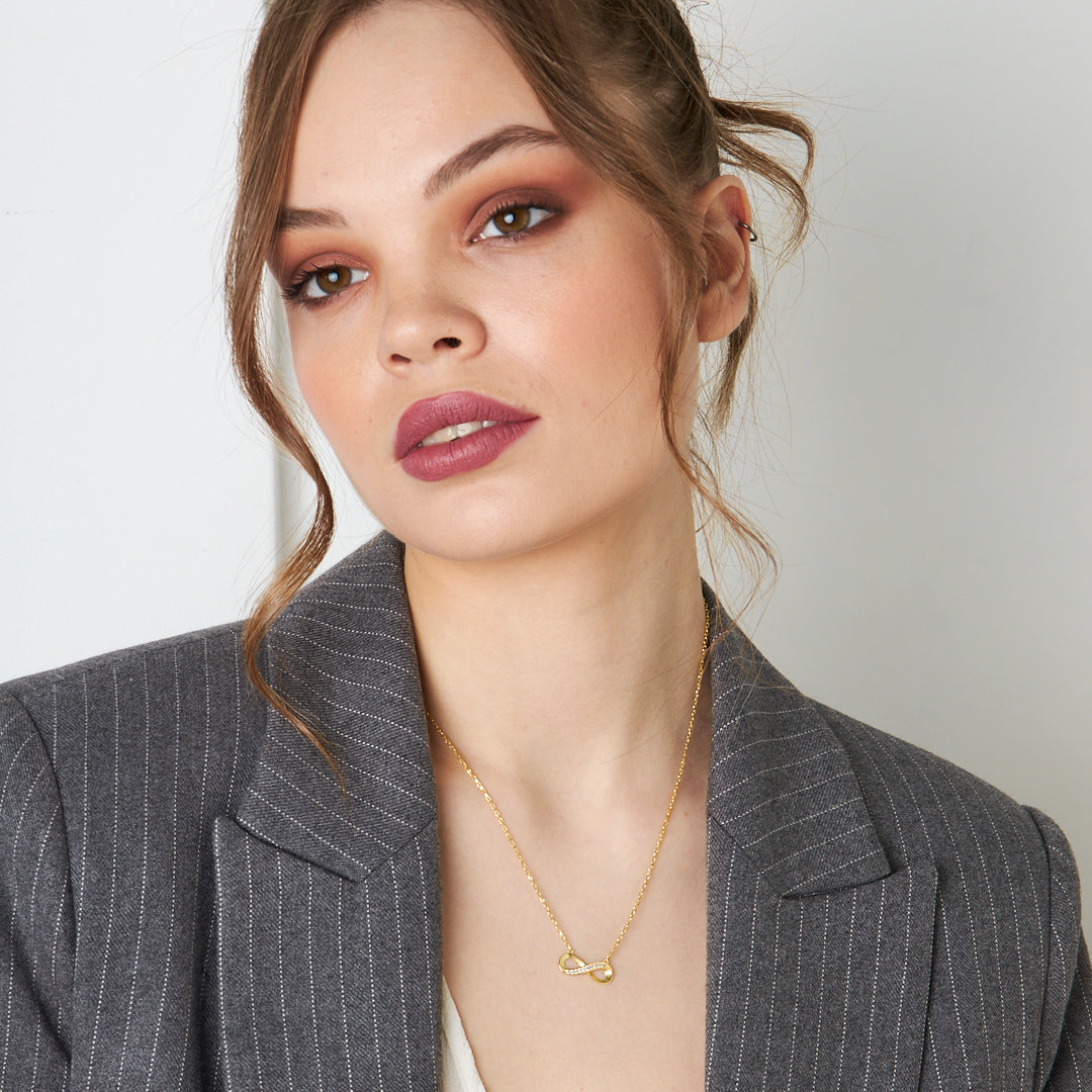 Horizontal Baguette Necklace - 925 Silver