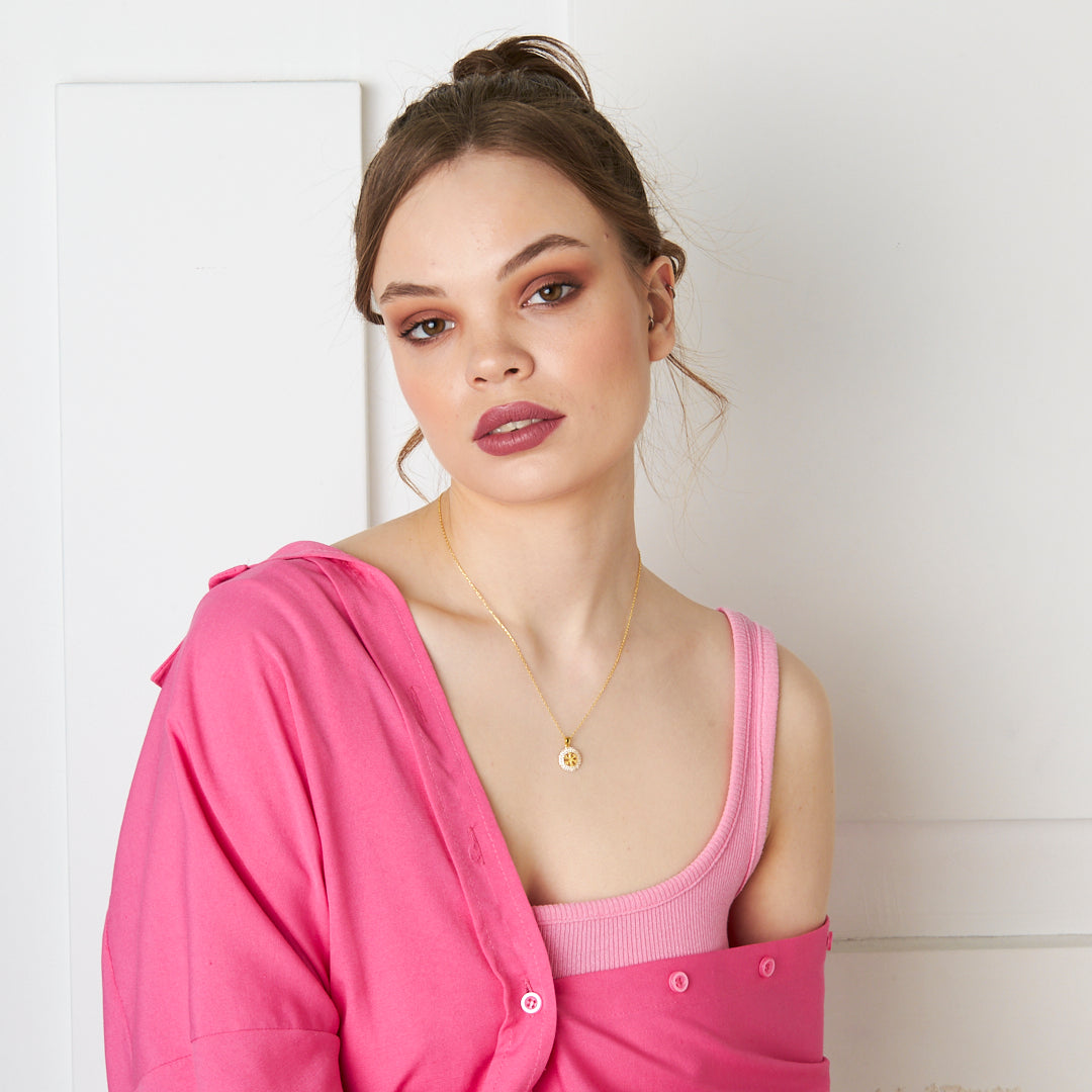 Bow Snowflake Necklace - 925 SILVER