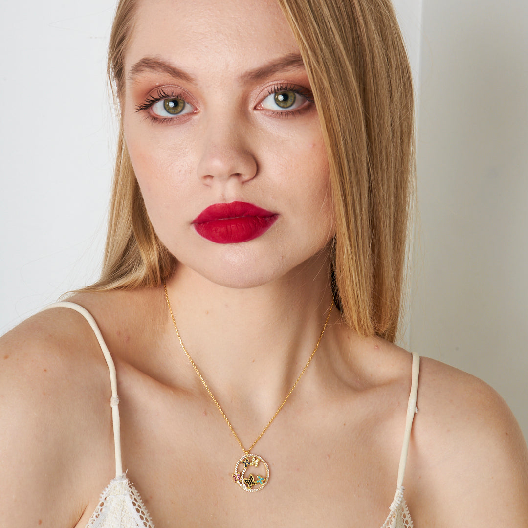 Butterfly Society Necklace - 925 SILVER