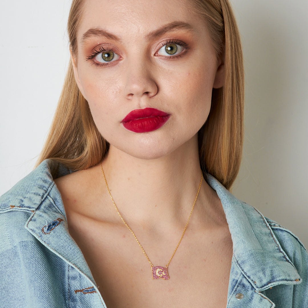 Flag Necklace - 925 Silver