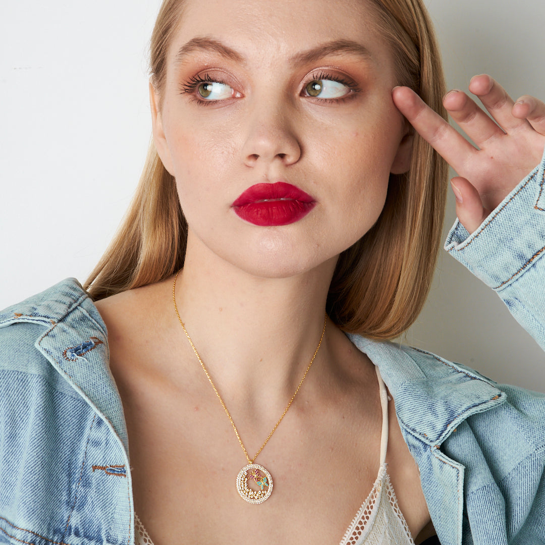 Butterfly Nest Necklace - 925 Silver