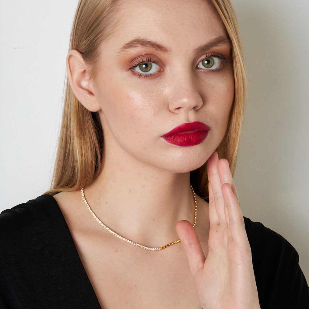 HALB ICED KETTE | 925 SILBER