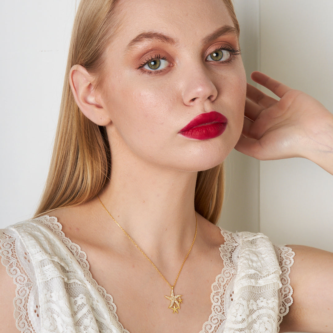 Starfish Necklace - 925 Silver