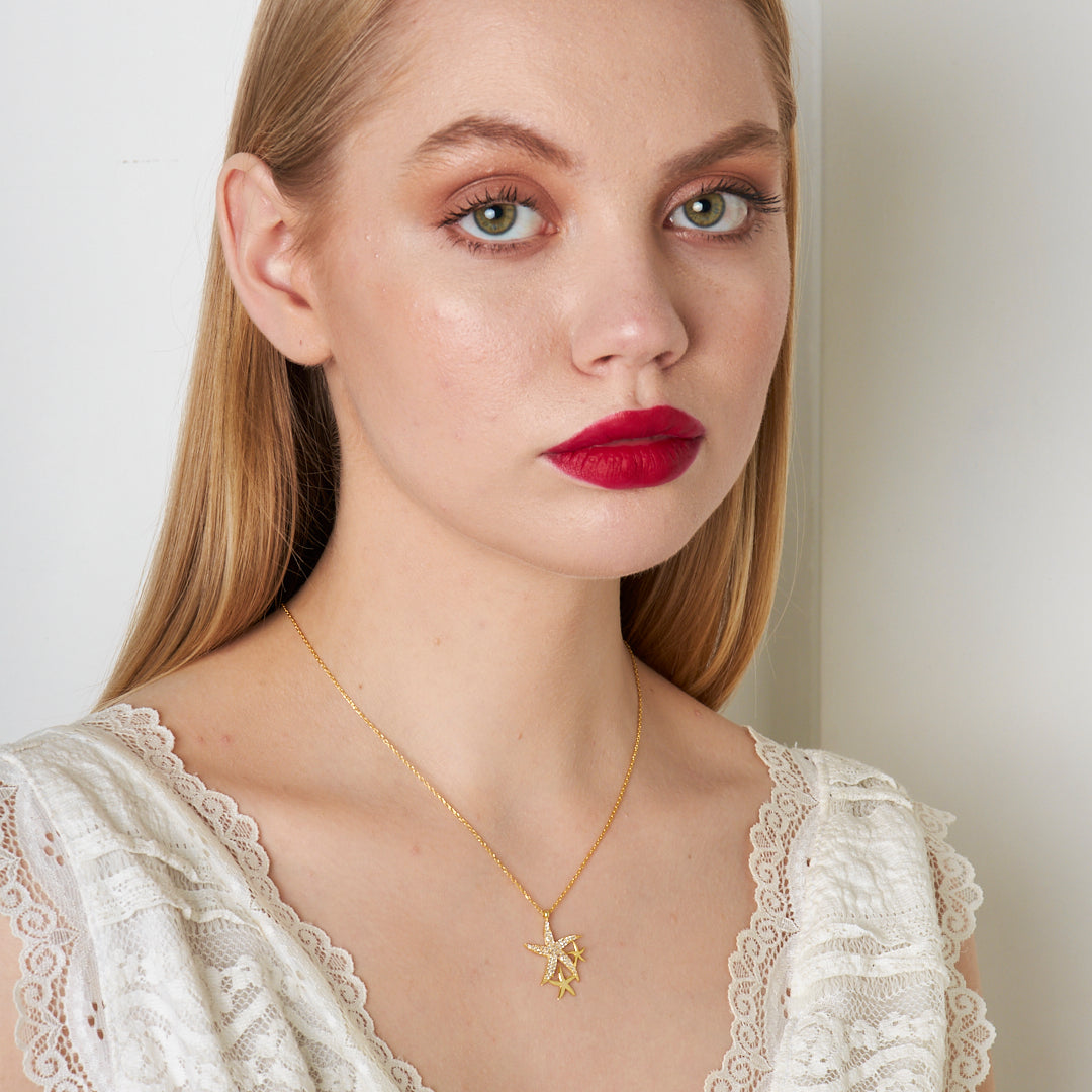 Starfish Necklace - 925 Silver
