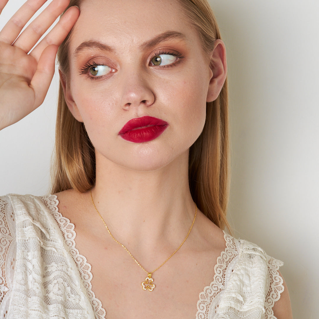 Three Leaf Clover Necklace - 925 SILVER