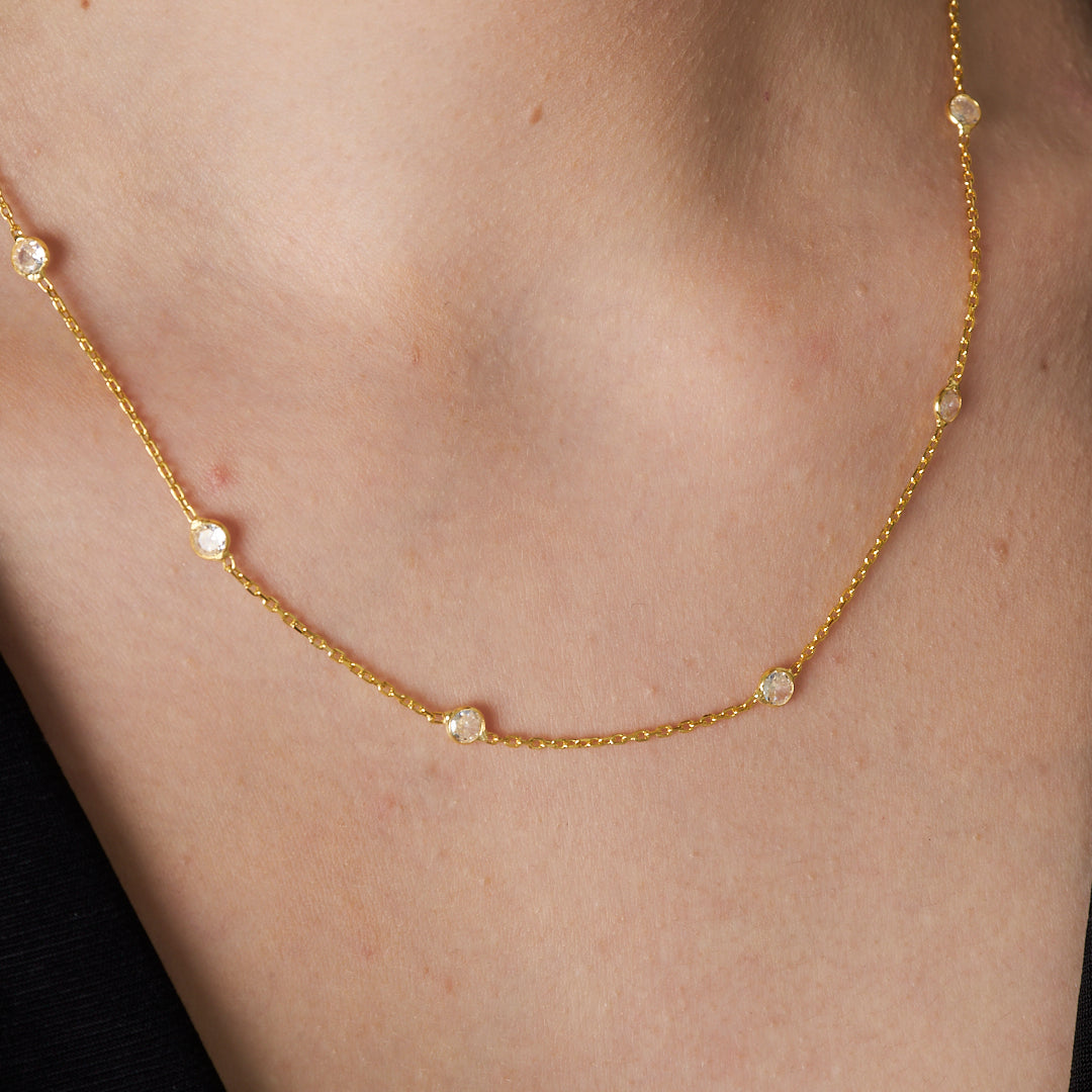 HALSKETTE MIT WEIßEM PERLE | 925 SILBER