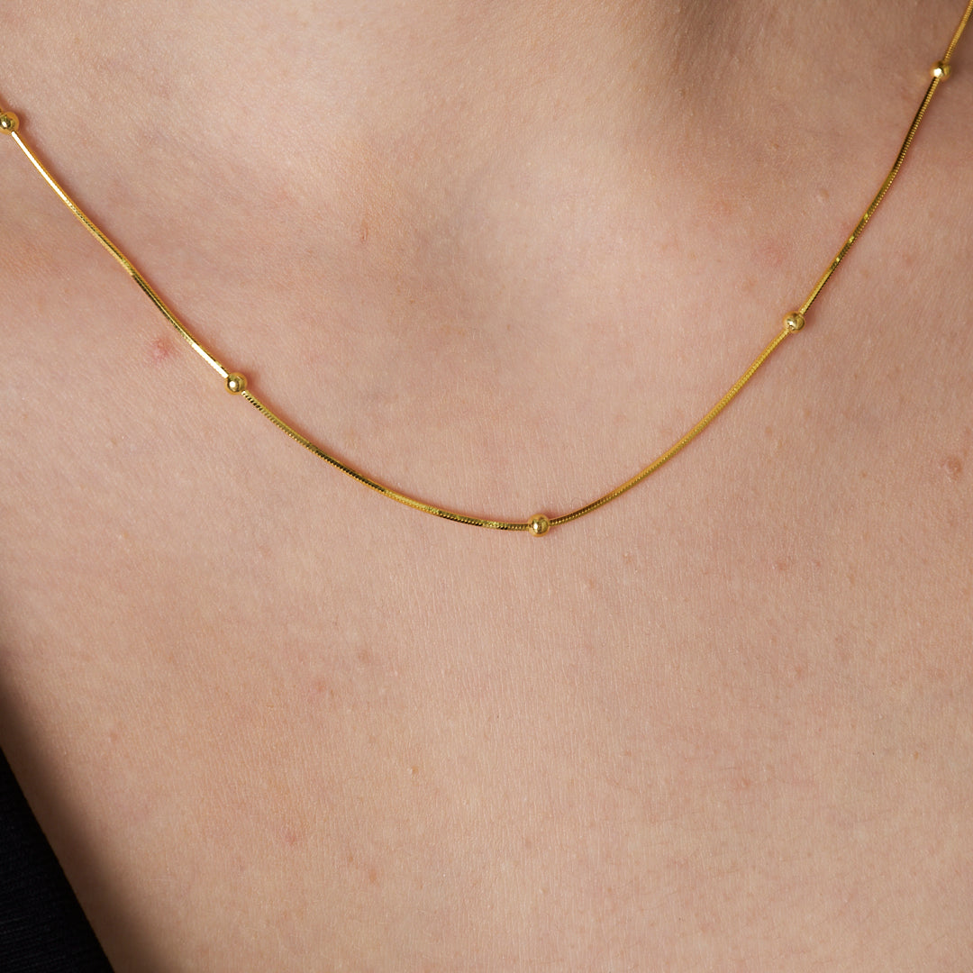 Ball Chain Necklace - 925 SILVER