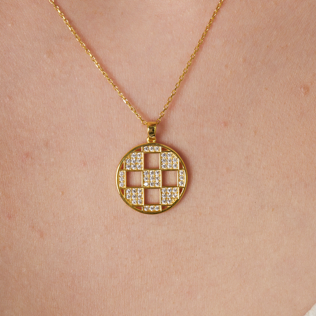 Square Model Necklace - 925 SILVER