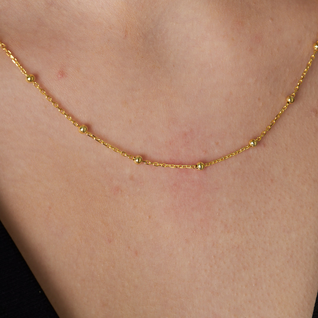 KUGEL HALSKETTE 2 | 925 SILBER