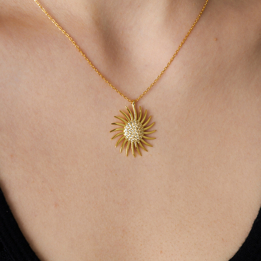 Sun Necklace - 925 SILVER