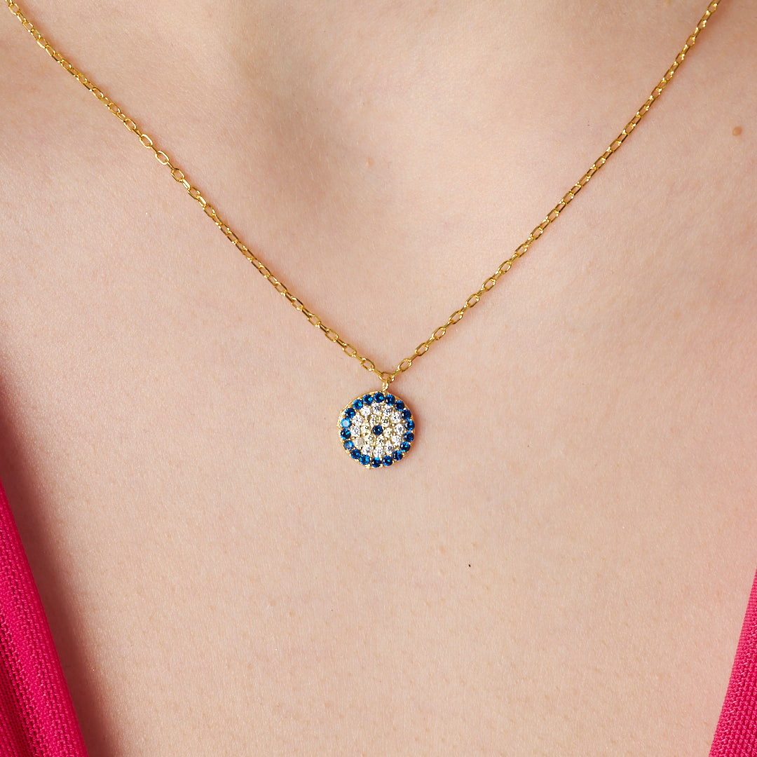 Evil Eye Model Necklace - 925 SILVER