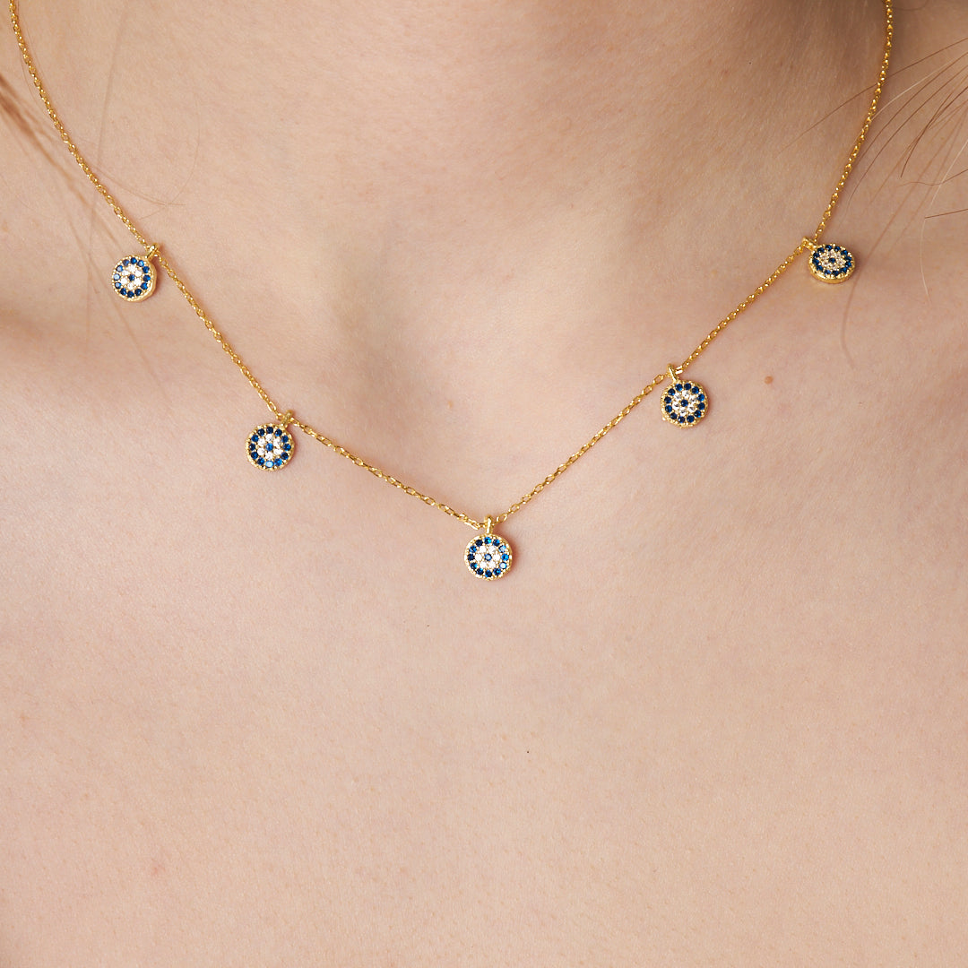 Evil Eye Necklace - 925 Silver
